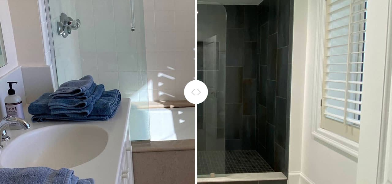 before and after bathroom images of spencer for higher bathroom remodel